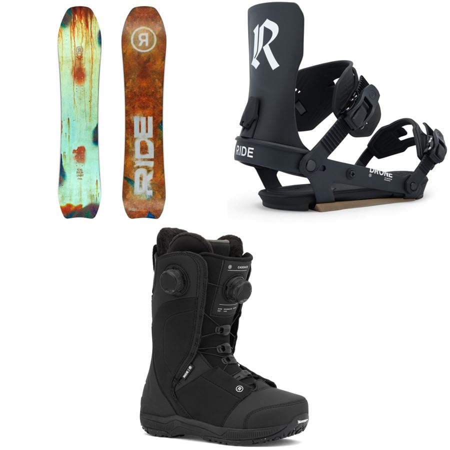 Ride Psychocandy Snowboard + Drone Snowboard Bindings + Cadence Snowboard Boots - Women's 2026