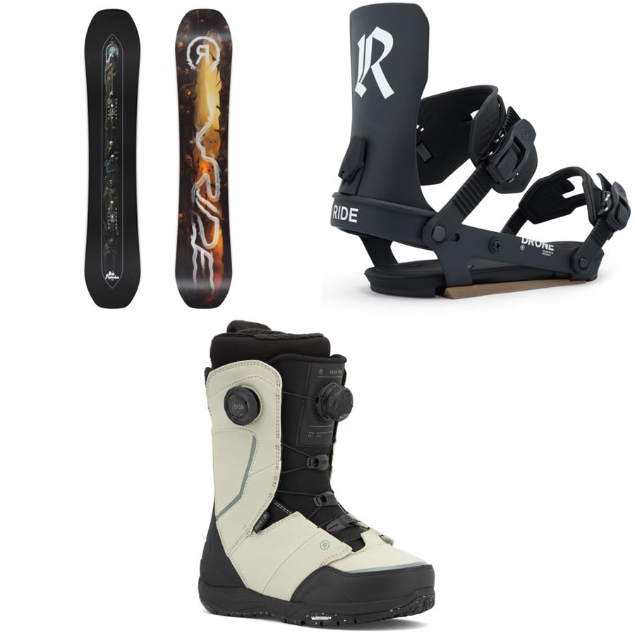 Ride Shadowban Snowboard + Drone Snowboard Bindings + Hera Pro Snowboard Boots - Women's 2026