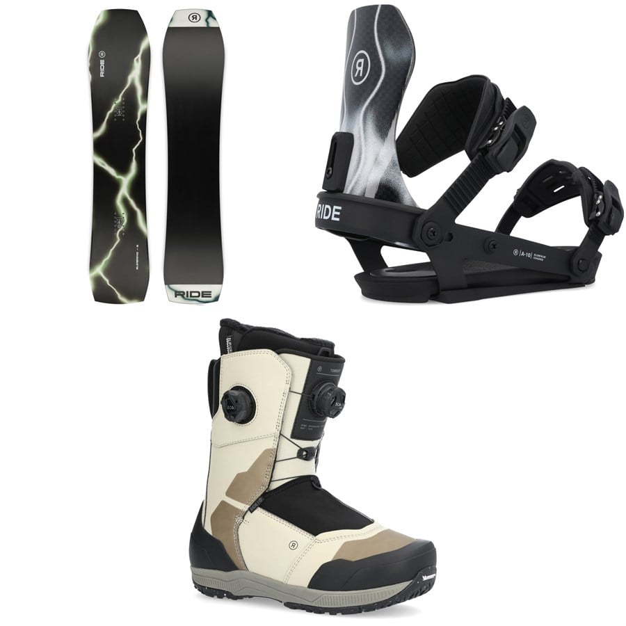 Ride Superpig Snowboard + A-10 Snowboard Bindings + Torrent Snowboard Boots 2025