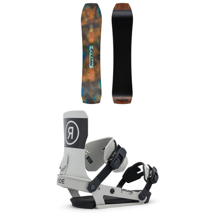 Ride Superpig Snowboard + Drone Snowboard Bindings 2026
