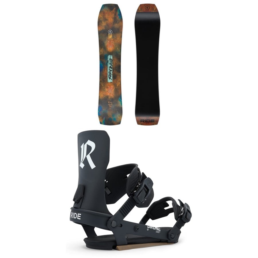 Ride Superpig Snowboard + Drone Snowboard Bindings - Women's 2026