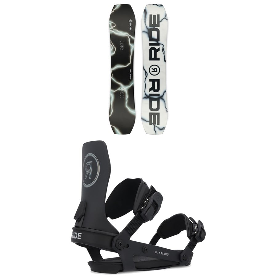 Ride Twinpig Snowboard + A-6 Snowboard Bindings 2025