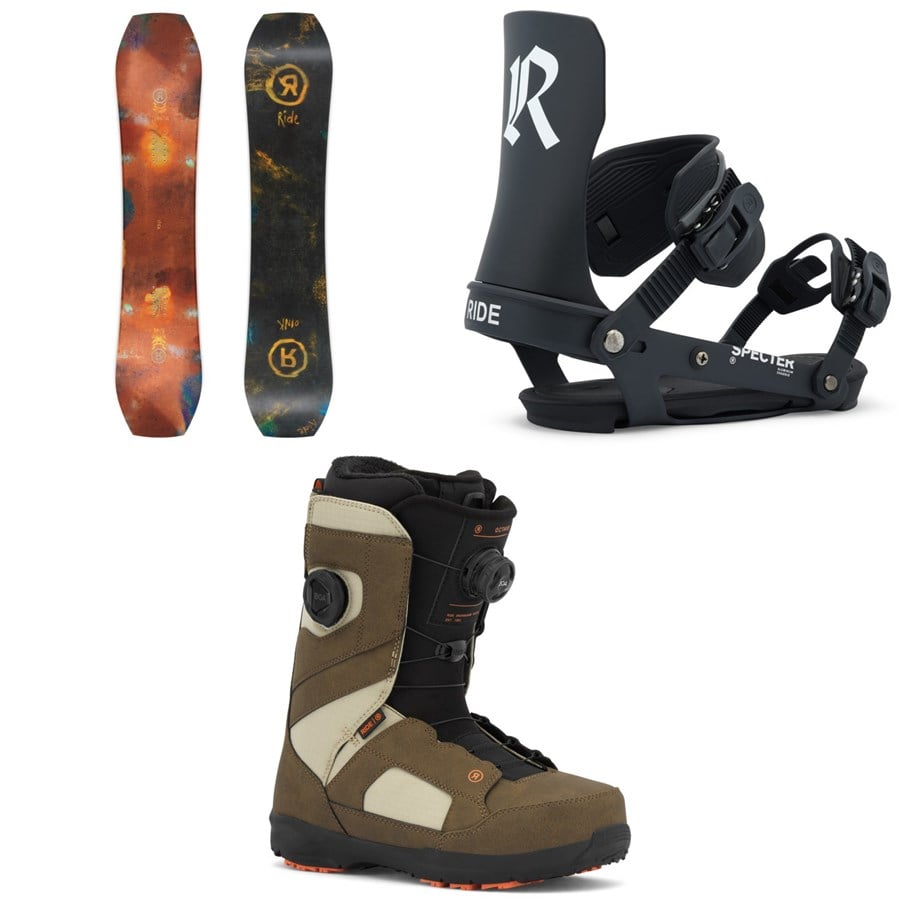 Ride Twinpig Snowboard + Specter Snowboard Bindings + Octave Snowboard Boots 2026