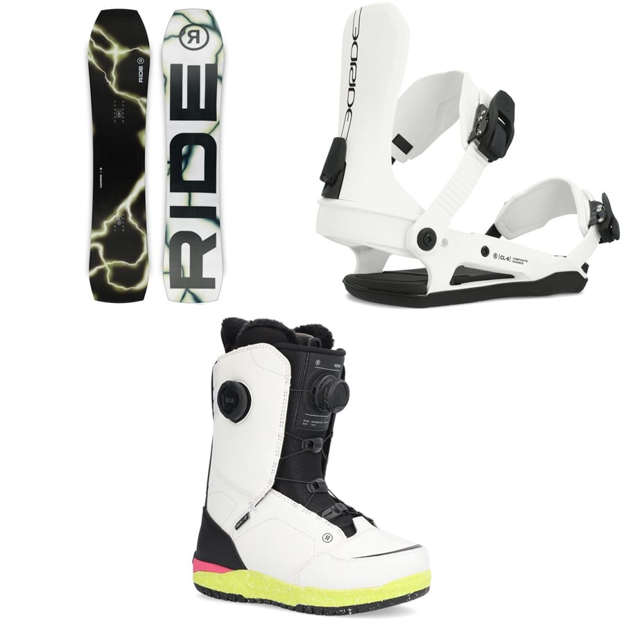 Ride Warpig Snowboard + CL-6 Snowboard Bindings + Hera Snowboard Boots - Women's 2025