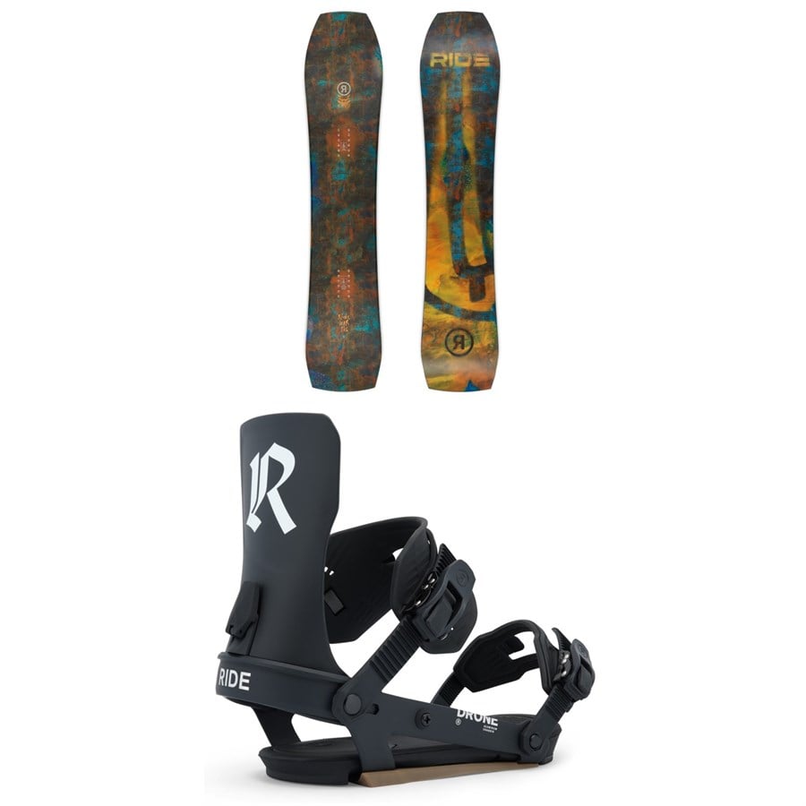 Ride Warpig Snowboard + Drone Snowboard Bindings 2026