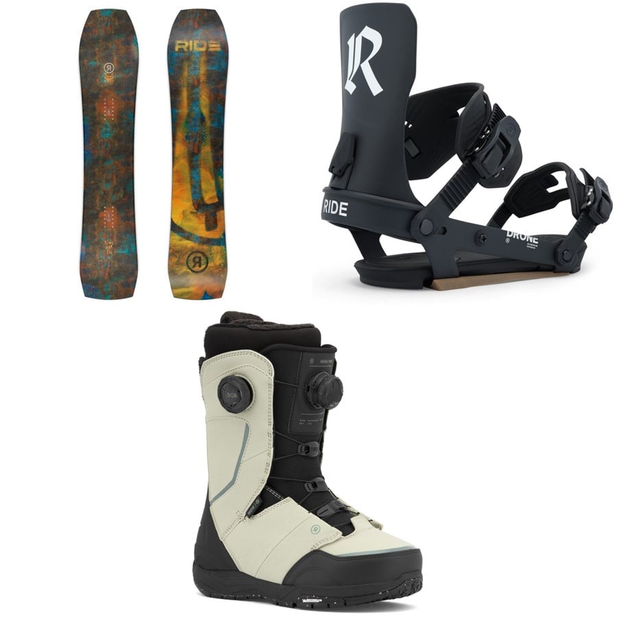 Ride Warpig Snowboard + Drone Snowboard Bindings + Hera Pro Snowboard Boots - Women's 2026