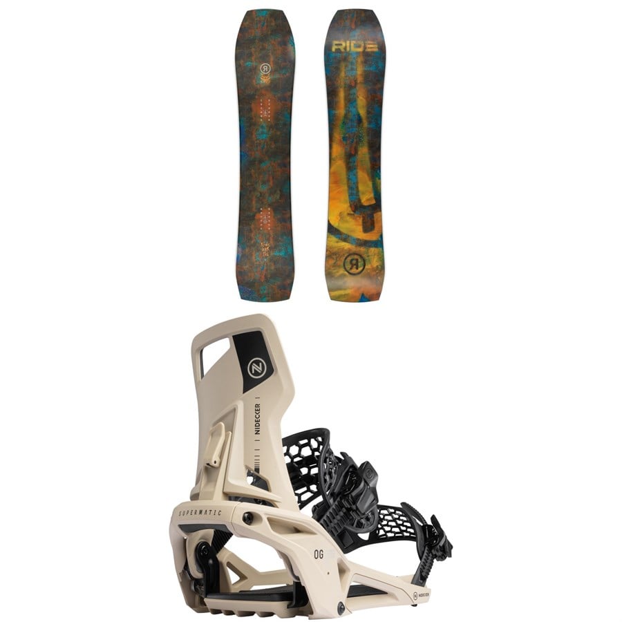 Ride Warpig Snowboard + Nidecker OG Supermatic Snowboard Bindings 2026