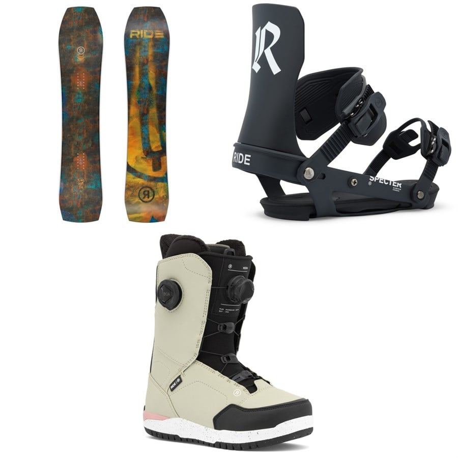 Ride Warpig Snowboard + Specter Snowboard Bindings + Hera Snowboard Boots - Women's 2026