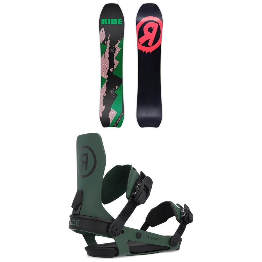 Ride X Trevor Andrew Psychocandy Snowboard + A-6 Snowboard Bindings