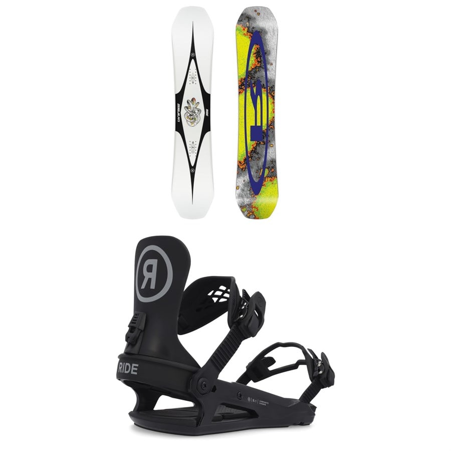 Ride Zero Jr Snowboard + K-1 Snowboard Bindings - Kids' 2026