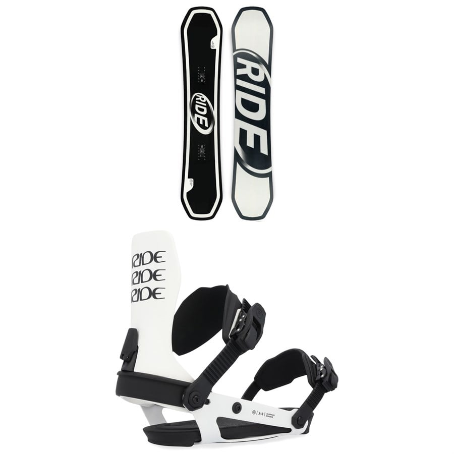 Ride Zero Snowboard + A-6 Snowboard Bindings 2025
