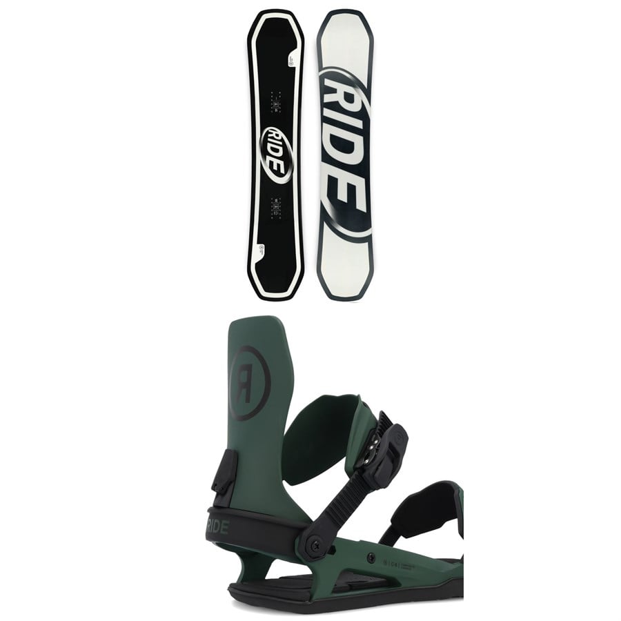 Ride Zero Snowboard + C-6 Snowboard Bindings 2025