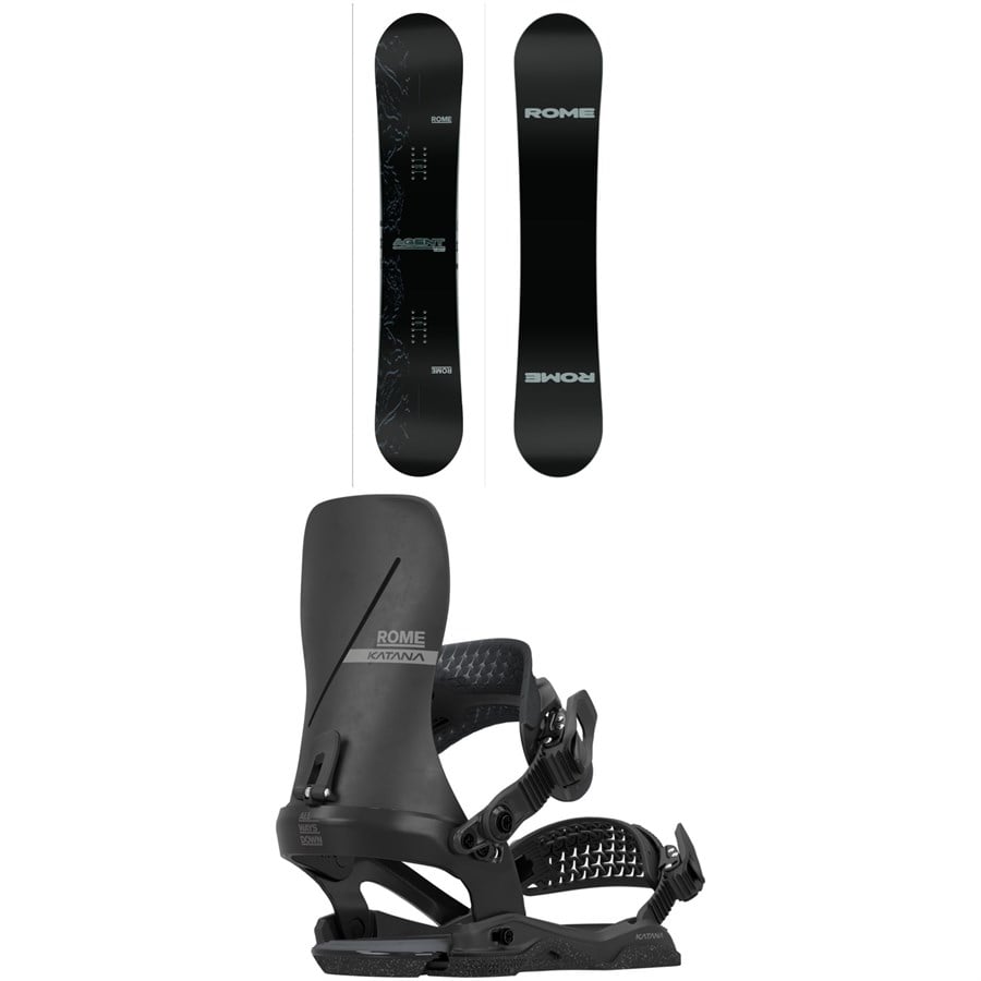 Rome Agent Pro Snowboard + Katana AW Snowboard Bindings 2026