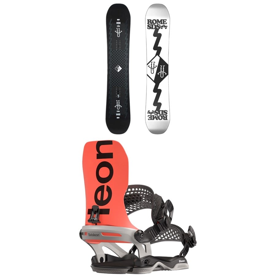 Rome Artifact Pro Snowboard + Bataleon Blaster Asymwrap Snowboard Bindings 2024