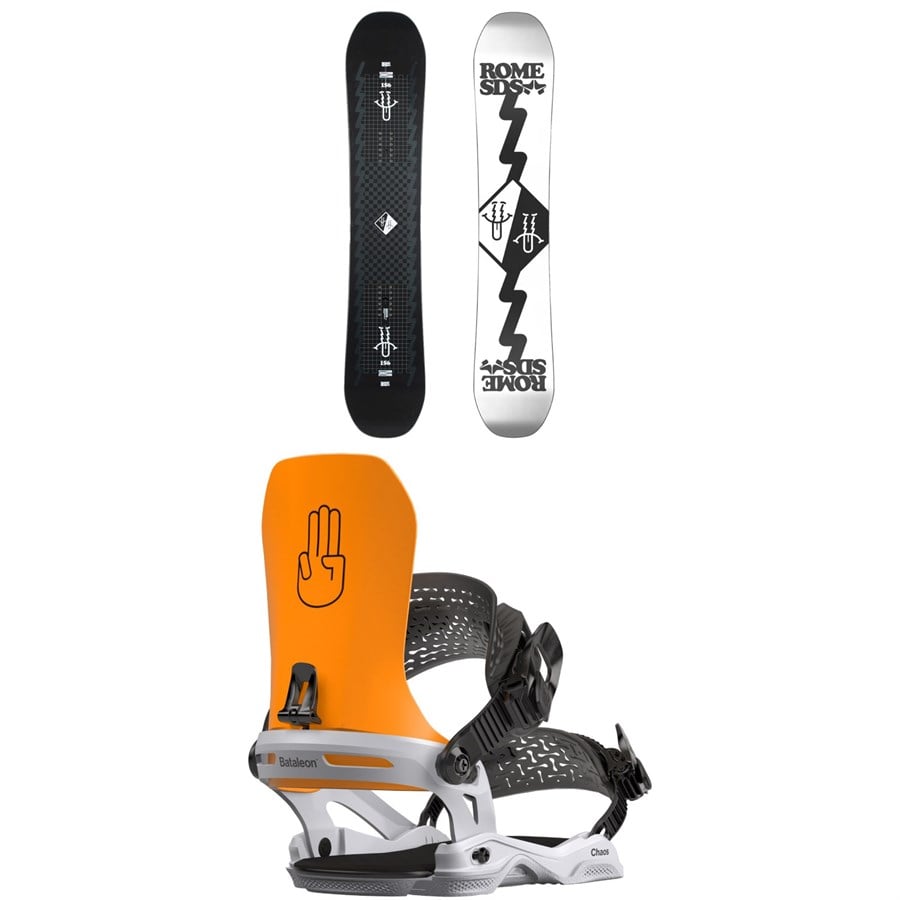 Rome Artifact Pro Snowboard + Bataleon Chaos Asymwrap Snowboard Bindings 2024