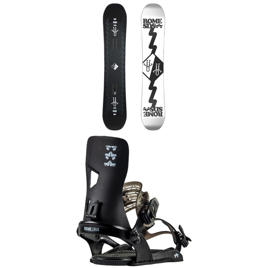 Rome Artifact Pro Snowboard + Crux Snowboard Bindings