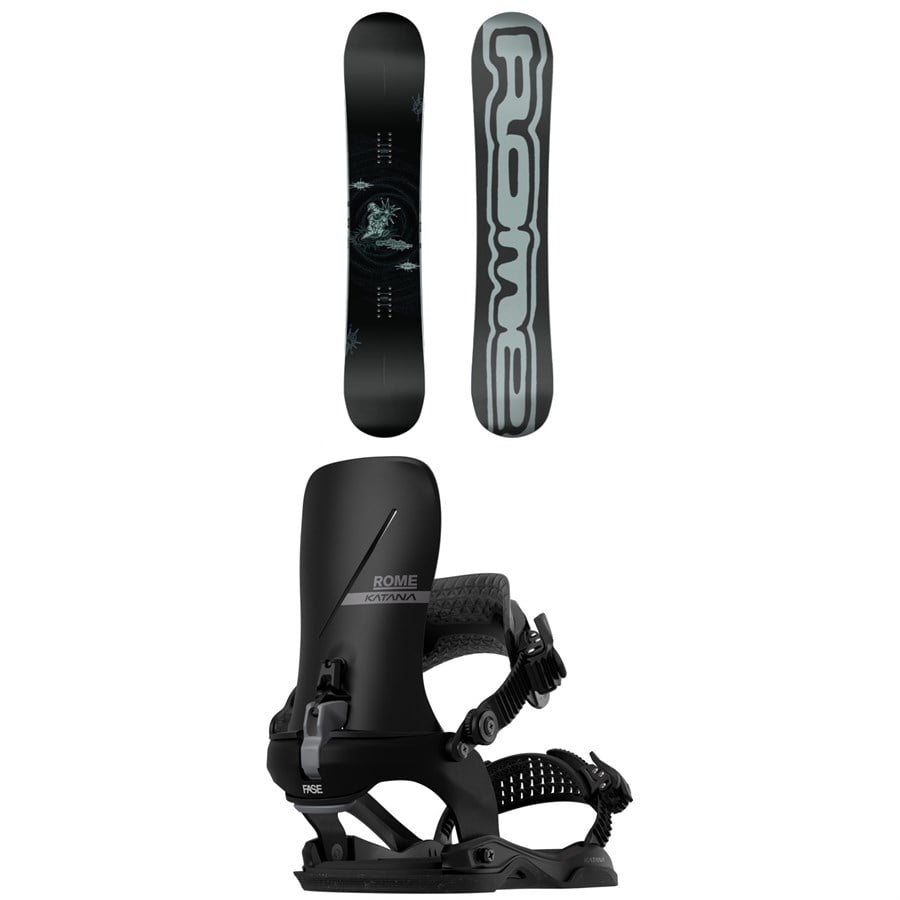 Rome Artifact Pro Snowboard + Katana AW FASE Snowboard Bindings 2026