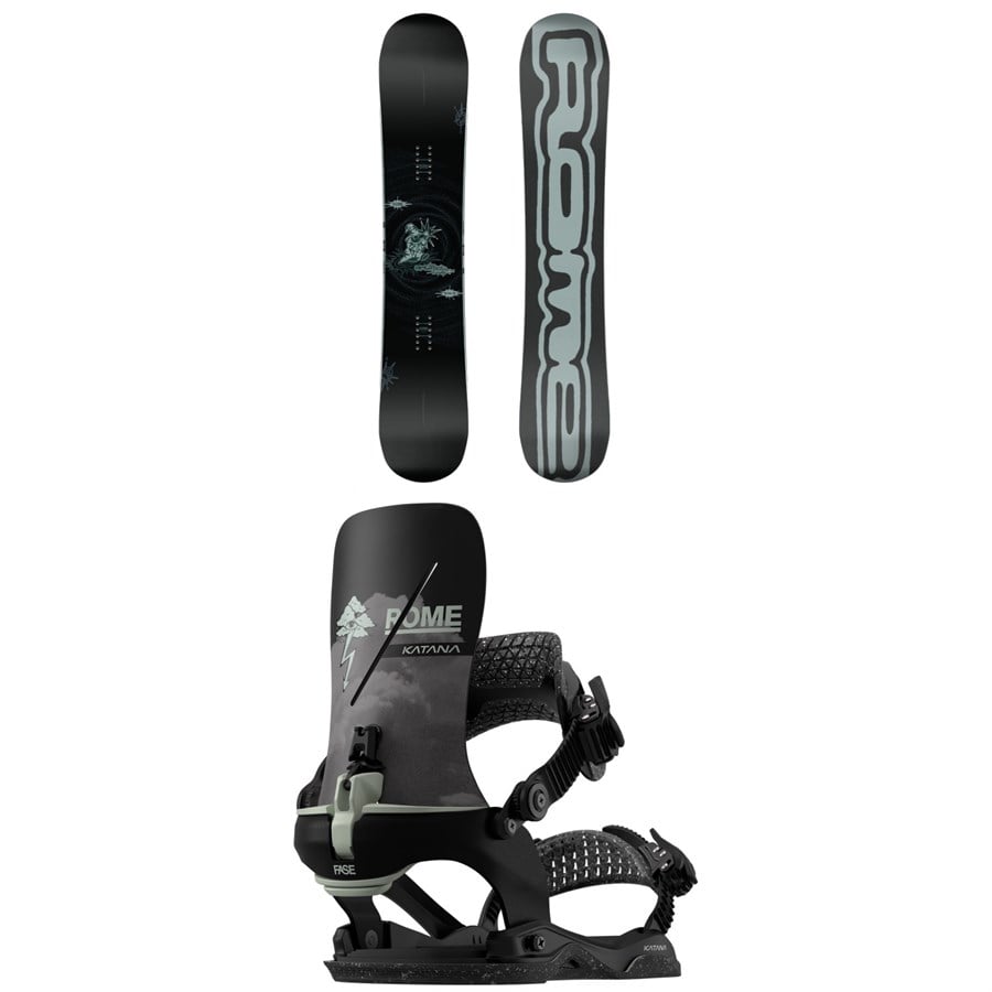 Rome Artifact Pro Snowboard + Katana AW FASE X Stale Snowboard Bindings 2026