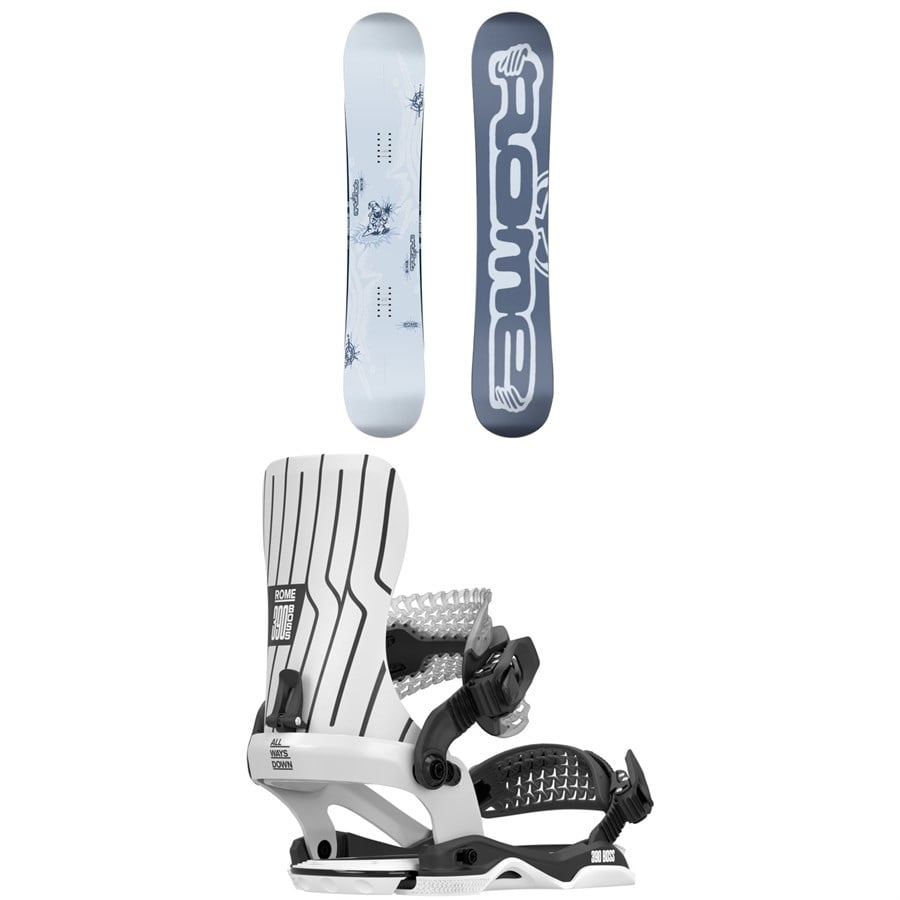 Rome Artifact Snowboard + 390 Boss AW Snowboard Bindings 2026