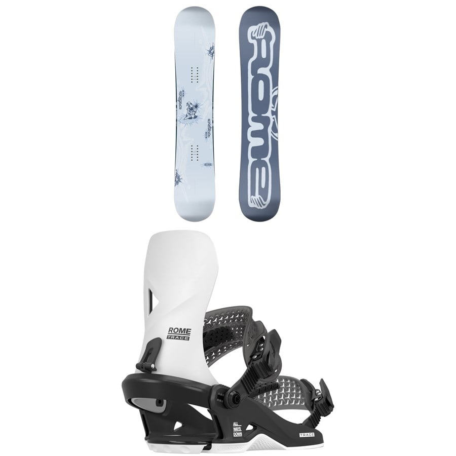 Rome Artifact Snowboard + Trace HW Snowboard Bindings 2026