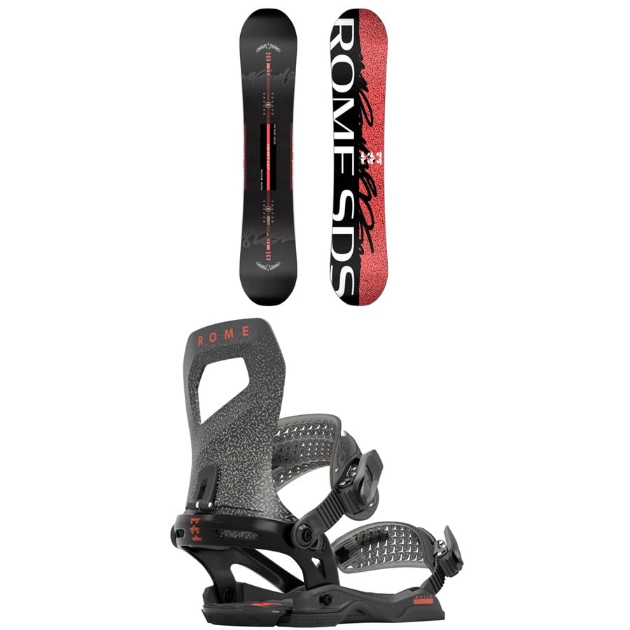 Rome Heist Snowboard + Guild Snowboard Bindings - Women's