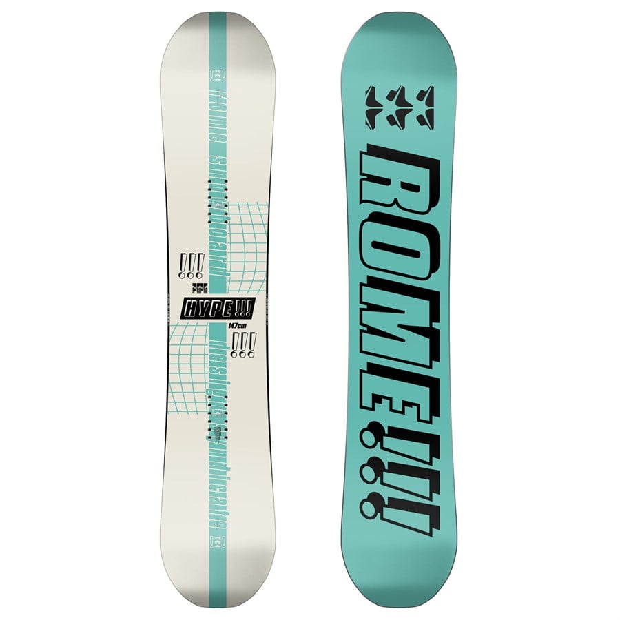Rome Hype Snowboard + Flux EM Snowboard Bindings - Women's 2024
