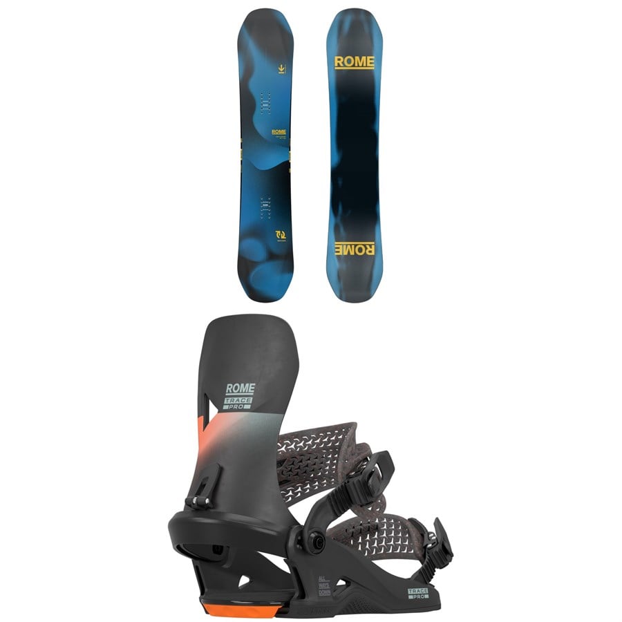Rome Mechanic Snowboard + Trace Pro HW Snowboard Bindings 2026