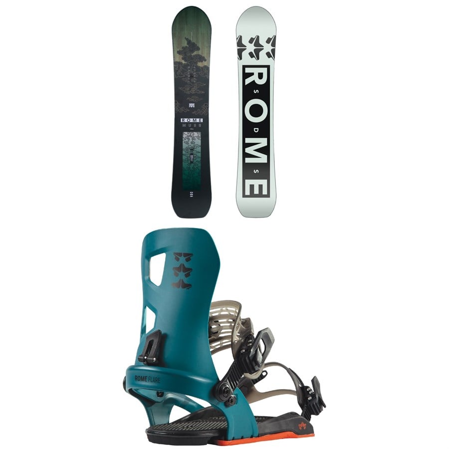 Rome Muse Snowboard + Flare Snowboard Bindings - Women's