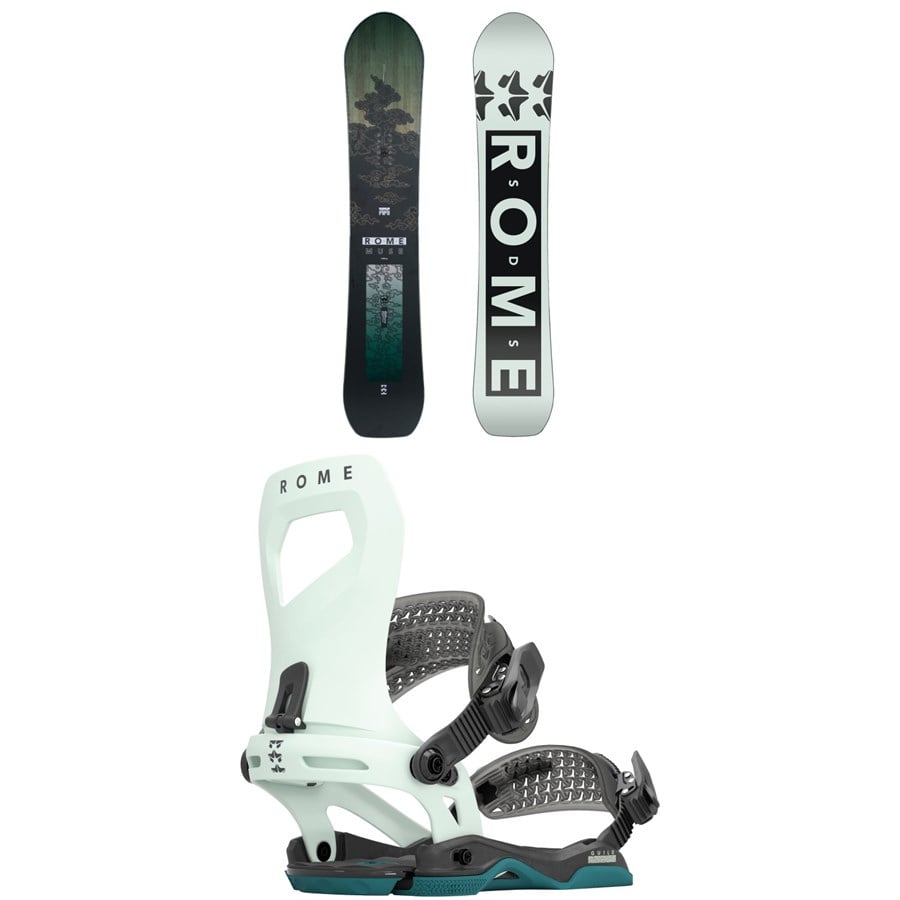 Rome Muse Snowboard + Guild Snowboard Bindings - Women's 2024