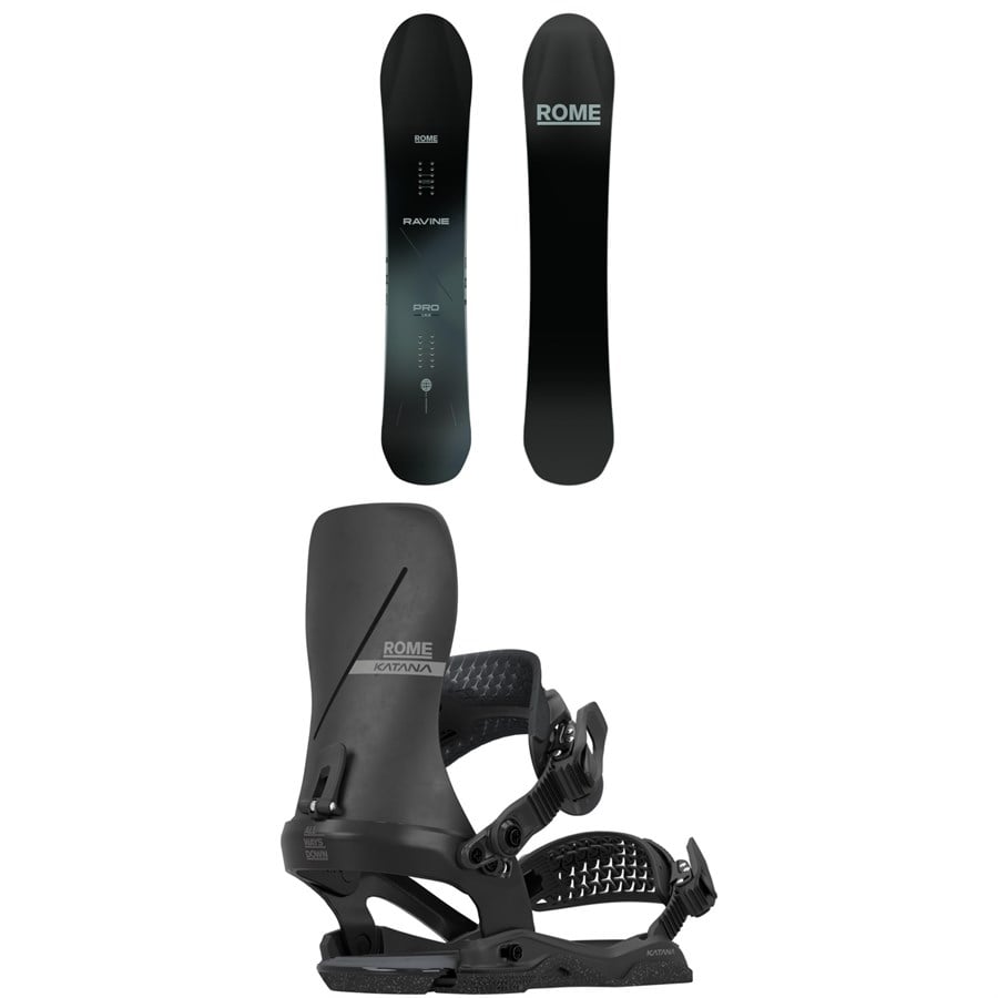 Rome Ravine Pro Snowboard + Katana AW Snowboard Bindings 2026