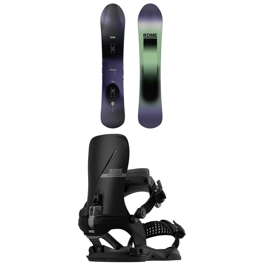 Rome Ravine Snowboard + Katana AW FASE Snowboard Bindings - Women's 2026