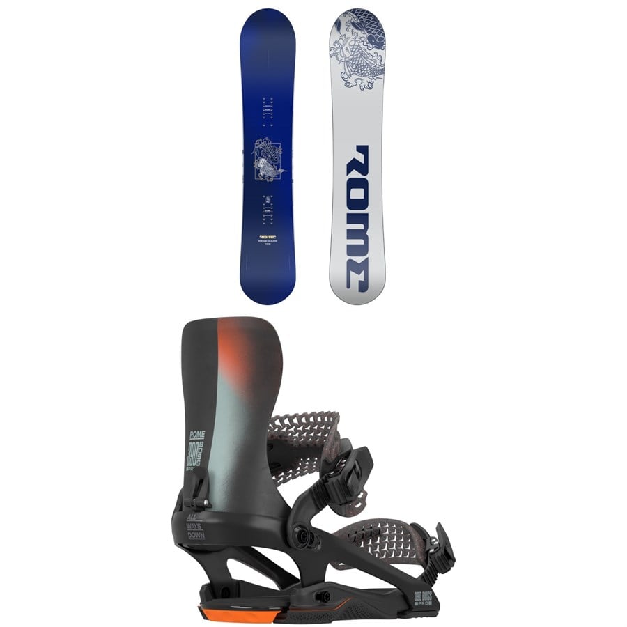 Rome Rene-Gade Snowboard + 390 Boss Pro FW Snowboard Bindings 2026