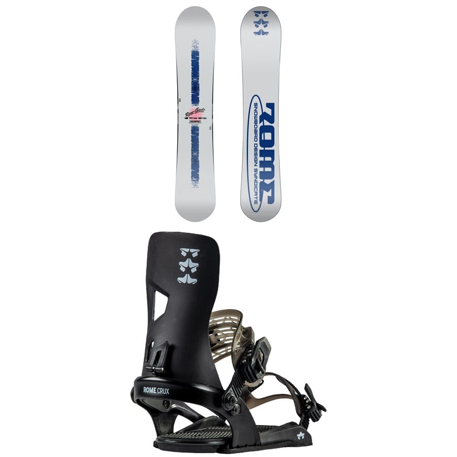 Rome Rene-Gade Snowboard + Crux Snowboard Bindings