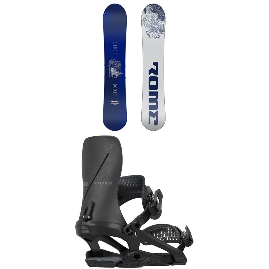 Rome Rene-Gade Snowboard + Katana FW Snowboard Bindings 2026