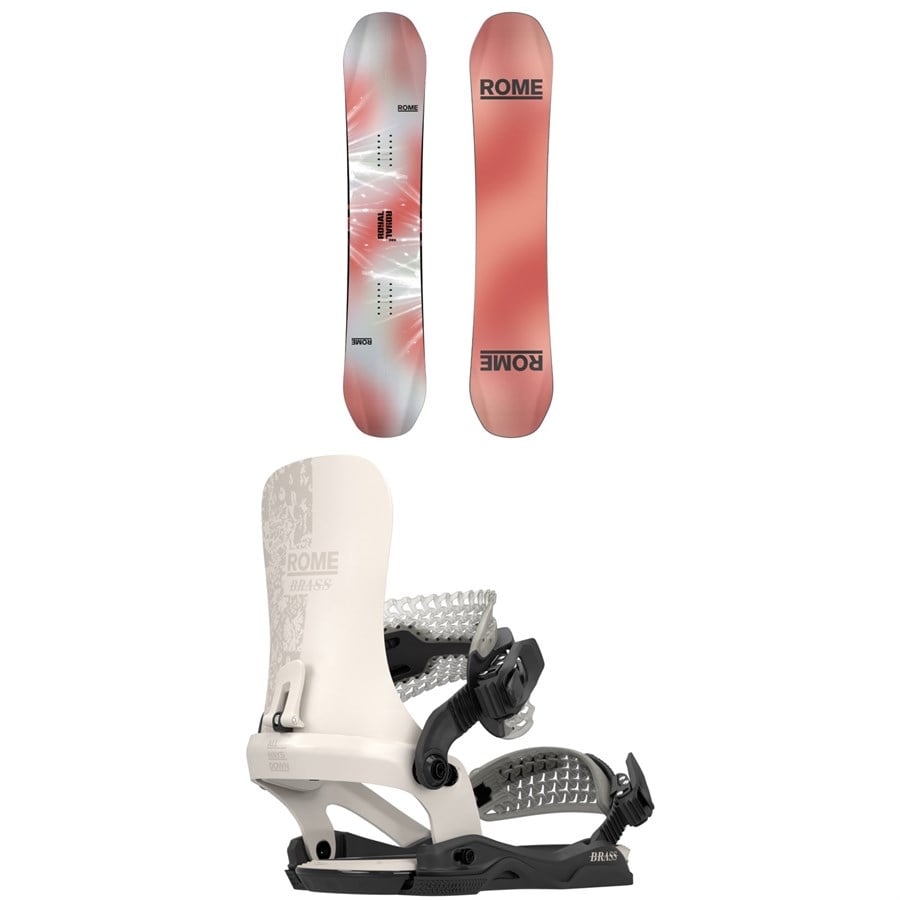 Rome Royal Snowboard + Brass AW Snowboard Bindings - Women's 2026