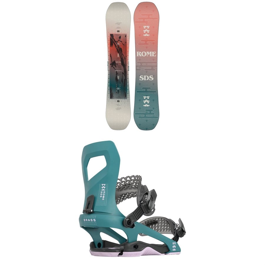 Rome Royal Snowboard + Brass Snowboard Bindings - Women's 2024
