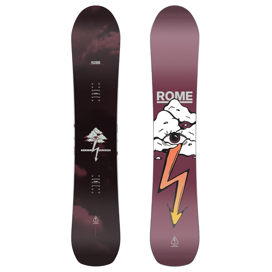 Rome Stale Crewzer Snowboard + Katana AW FASE X Stale Snowboard Bindings 2026