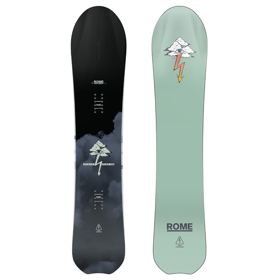 Rome Stale Fish Snowboard + Katana AW Snowboard Bindings + Vans Infuse Snowboard Boots 2026