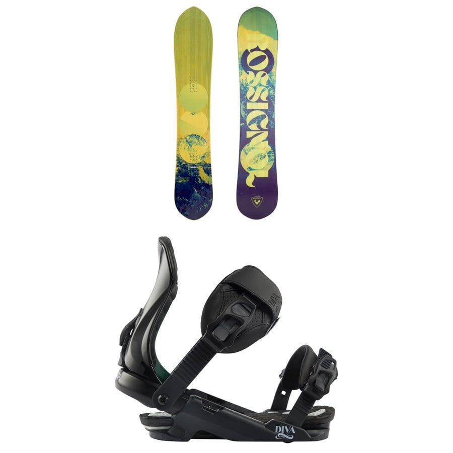 Rossignol After Hours Snowboard + Diva Snowboard Bindings - Women's