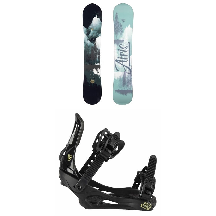 Rossignol Airis Snowboard + Ultraviolet Snowboard Bindings - Women's 2026