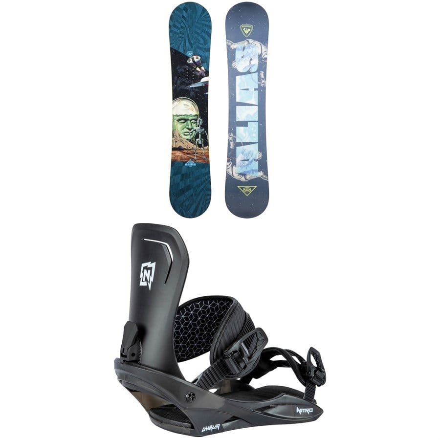 Rossignol Alias Snowboard + Nitro Charger Snowboard Bindings - Kids'