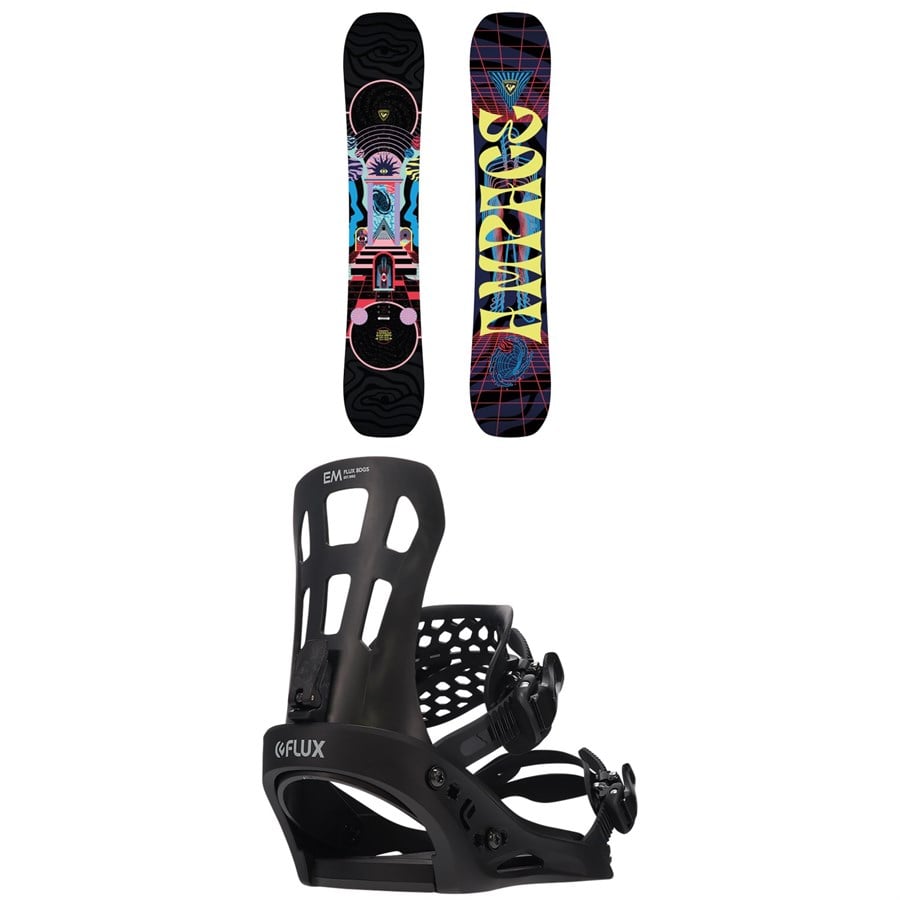 Rossignol Ampage Snowboard + Flux EM Snowboard Bindings