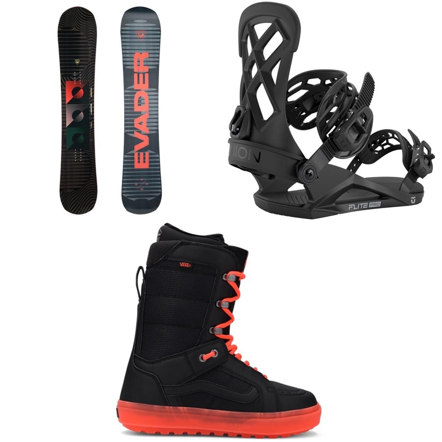 Rossignol Evader Snowboard + Union Flite Pro Snowboard Bindings + Vans Hi Standard OG Snowboard Boots 2026