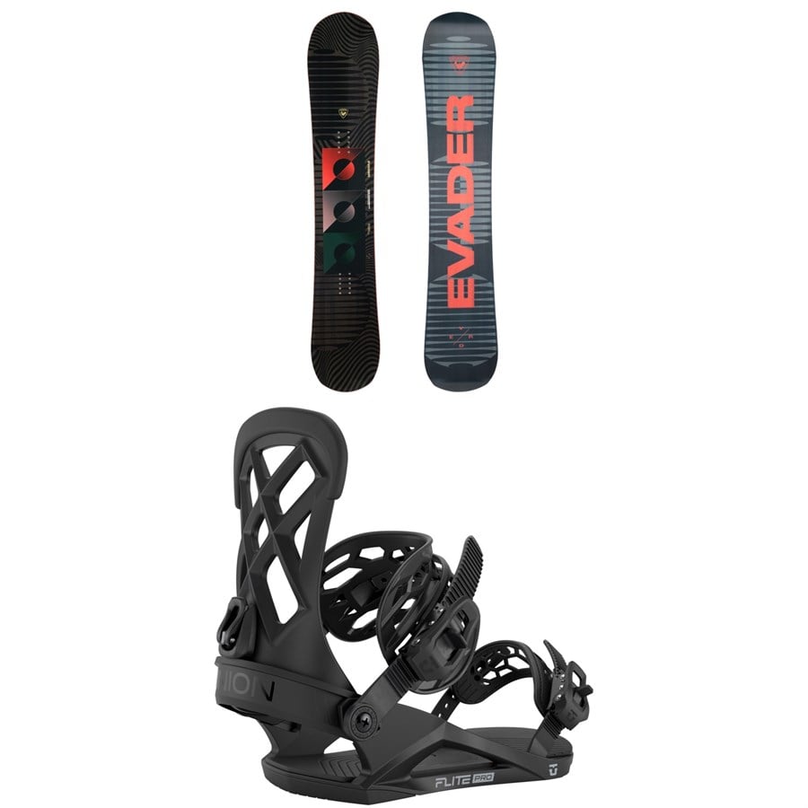 Rossignol Evader Snowboard + Union Flite Pro Snowboard Bindings 2026