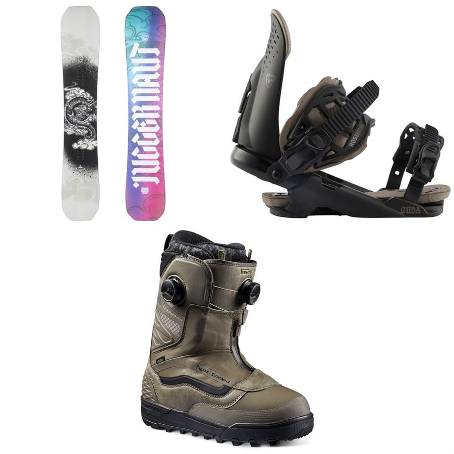 Rossignol Juggernaut Snowboard + Cuda Snowboard Bindings + Verse Snowboard Boots