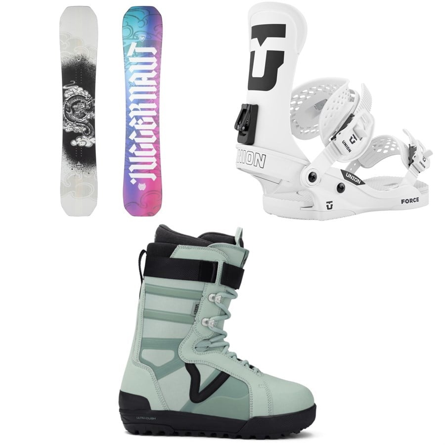 Rossignol Juggernaut Snowboard + Union Force Classic Snowboard Bindings + Vans Hi-Standard Pro Snowboard Boots 2026