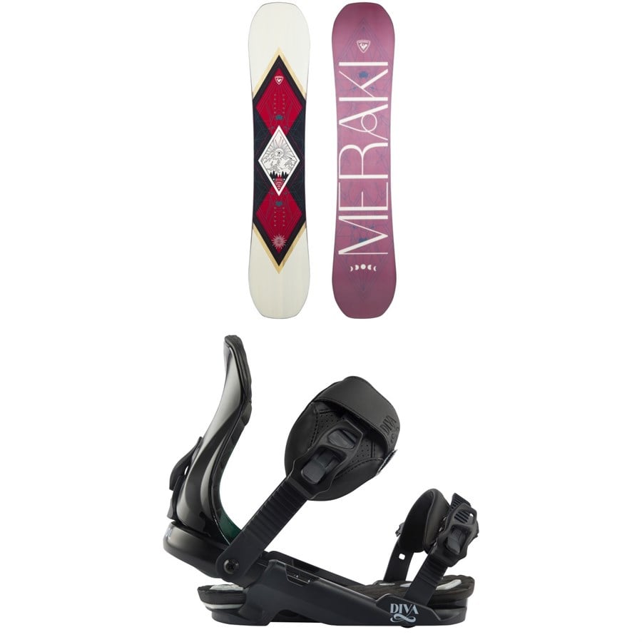 Rossignol Meraki Snowboard + Diva Snowboard Bindings - Women's 2025
