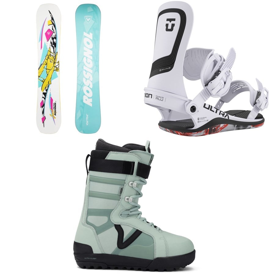 Rossignol Retox Snowboard + Union Ultra Snowboard Bindings + Vans Hi-Standard Pro Snowboard Boots 2026