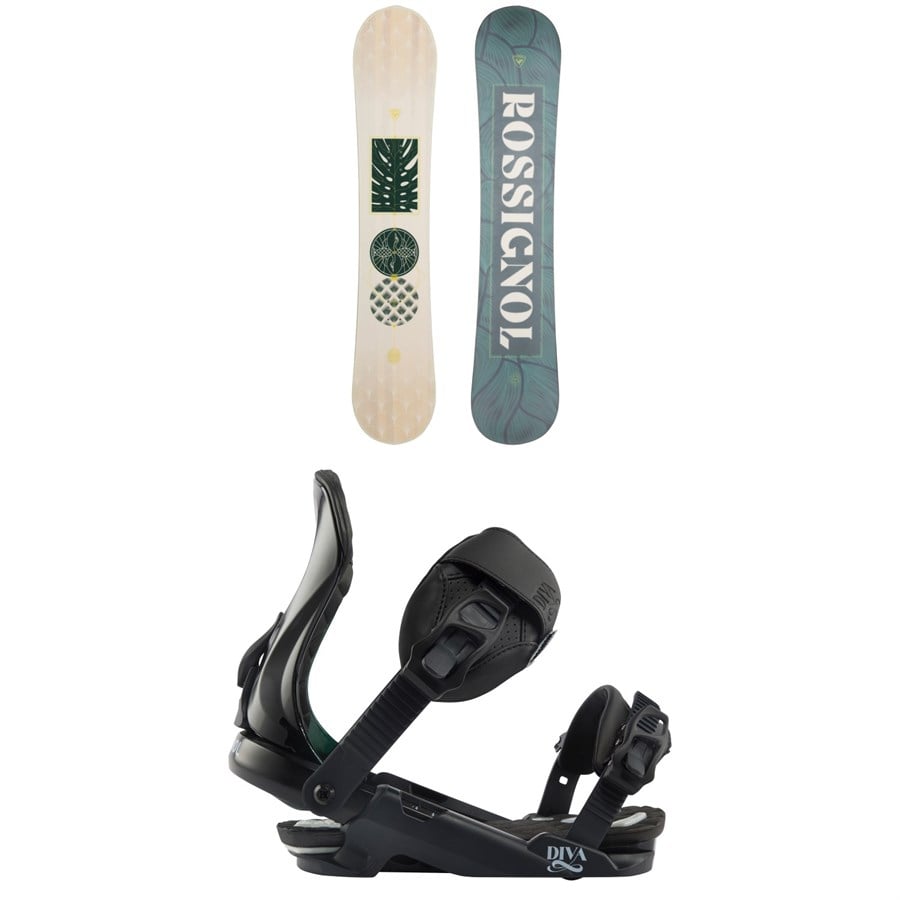 Rossignol Soulside Snowboard + Diva Snowboard Bindings - Women's