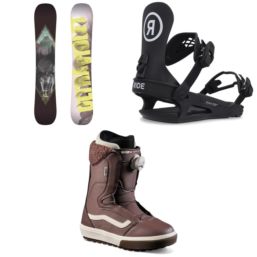 Rossignol Ultraviolet Snowboard + Ride CL-2 Snowboard Bindings + Vans Encore OG Snowboard Boots - Women's 2025